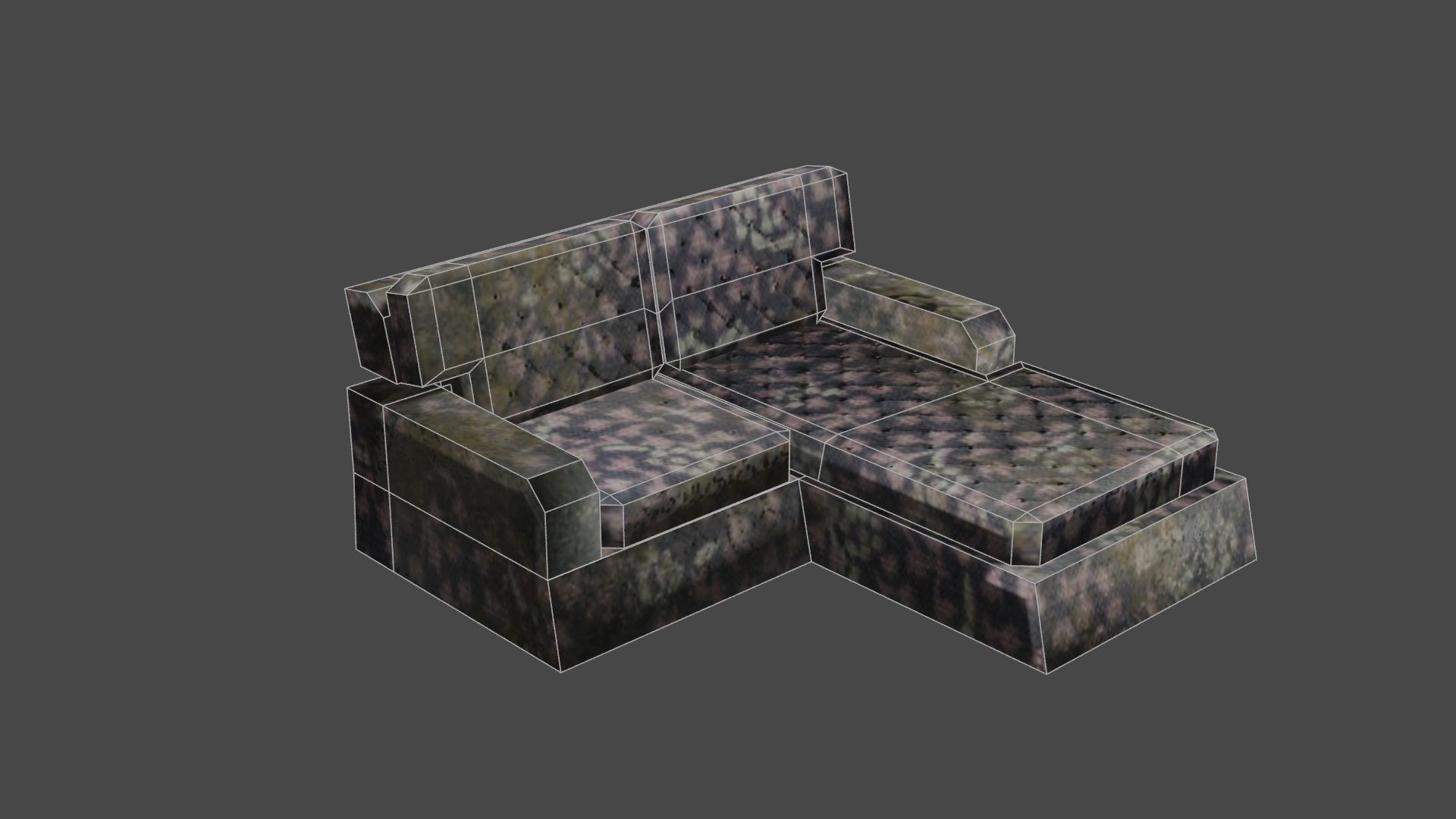 DUSTY L-SHAPED SOFA  (LOW POLY) preview image 2
